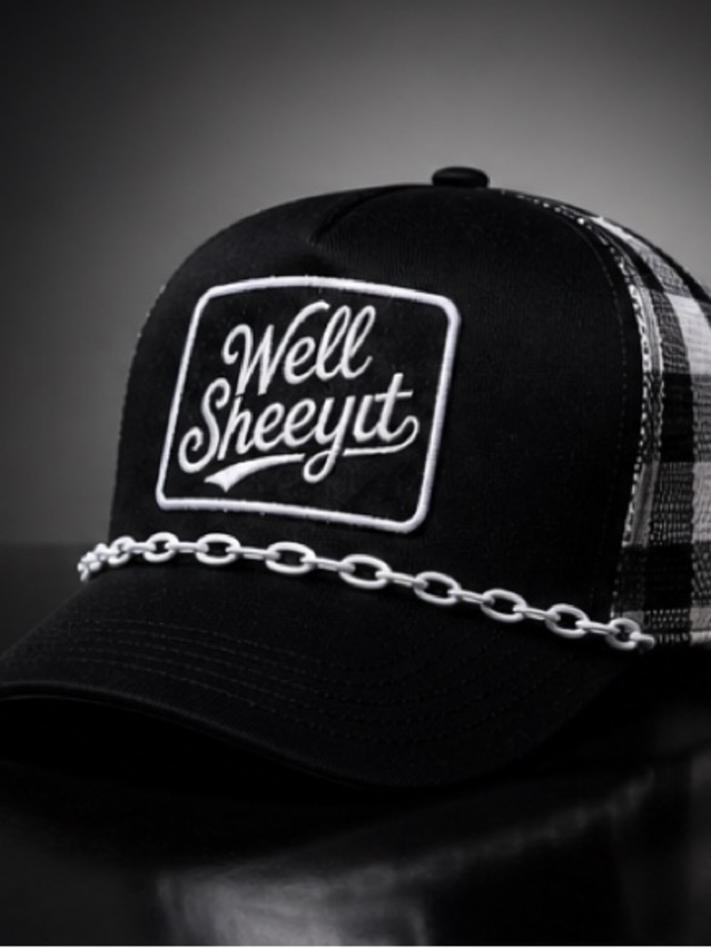 “Well Sheeyit” Trucker Hat Black Western Graphic Snapback Boutique Cowgirl Hat